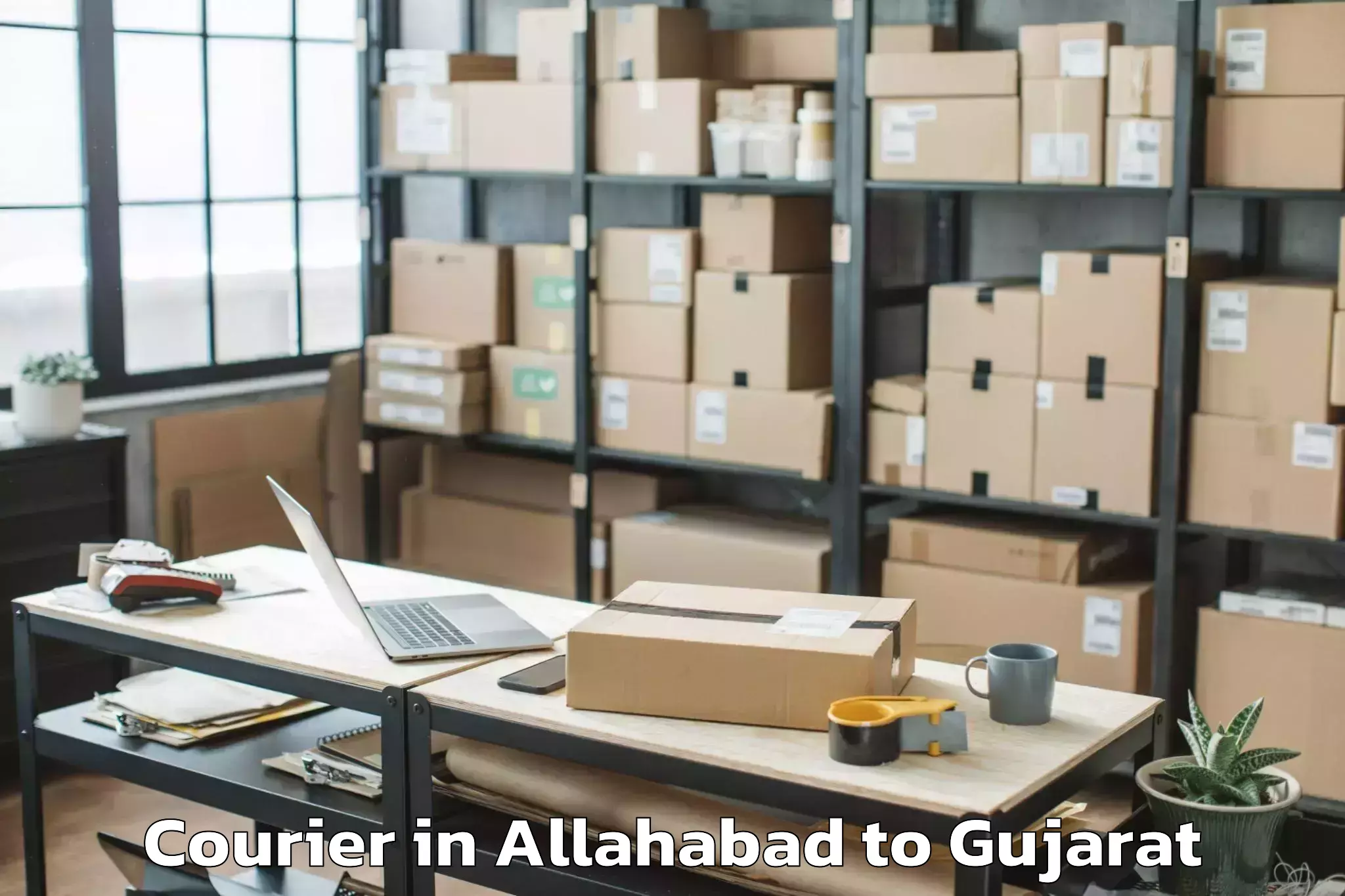 Top Allahabad to Valia Courier Available